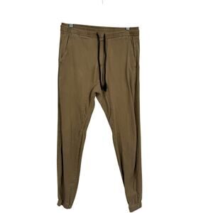 Charles and a Half Cotton Jogger M Mens Brown Athleisure Stretch Comfort Travel